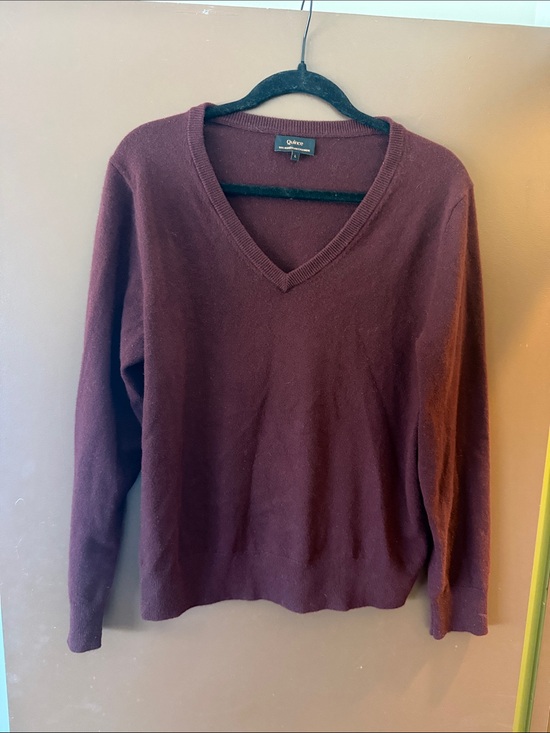 Quince Sweaters - Quince Burgundy Red 100% Cashmere Sweater